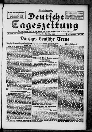 Deutsche Tageszeitung on Mar 24, 1919