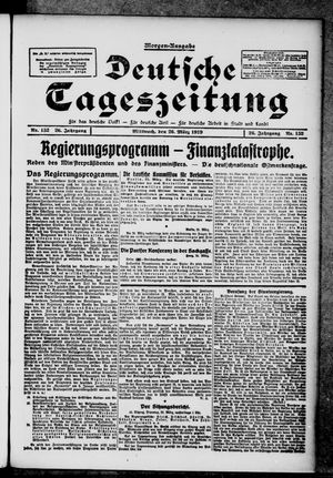Deutsche Tageszeitung on Mar 26, 1919