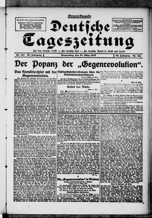 Deutsche Tageszeitung on Mar 27, 1919
