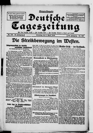 Deutsche Tageszeitung vom 01.04.1919