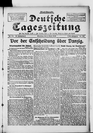 Deutsche Tageszeitung vom 01.04.1919