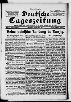 Deutsche Tageszeitung vom 05.04.1919
