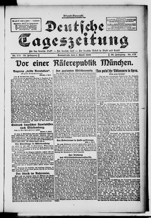 Deutsche Tageszeitung vom 05.04.1919