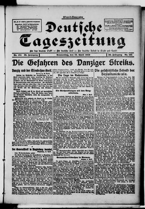 Deutsche Tageszeitung vom 10.04.1919