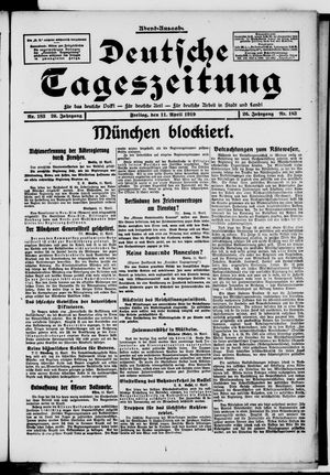 Deutsche Tageszeitung vom 11.04.1919