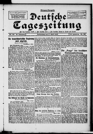 Deutsche Tageszeitung vom 17.04.1919