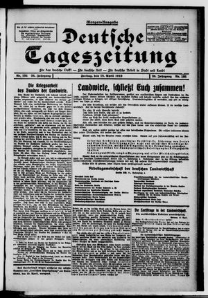 Deutsche Tageszeitung vom 18.04.1919