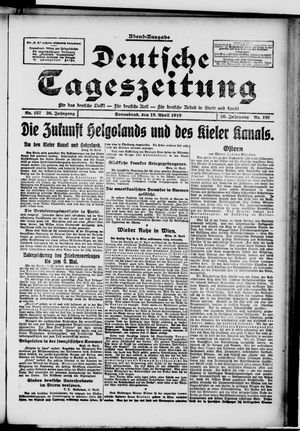 Deutsche Tageszeitung vom 19.04.1919