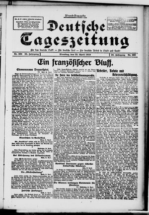 Deutsche Tageszeitung on Apr 22, 1919