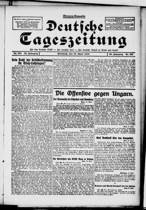 Deutsche Tageszeitung on Apr 23, 1919