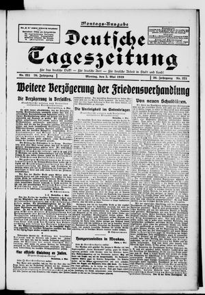 Deutsche Tageszeitung vom 05.05.1919