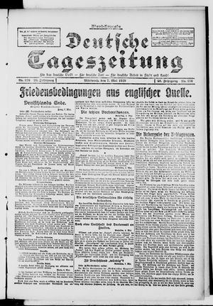 Deutsche Tageszeitung on May 7, 1919