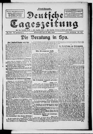 Deutsche Tageszeitung vom 17.05.1919
