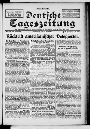 Deutsche Tageszeitung vom 22.05.1919