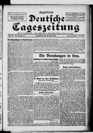 Deutsche Tageszeitung vom 24.05.1919