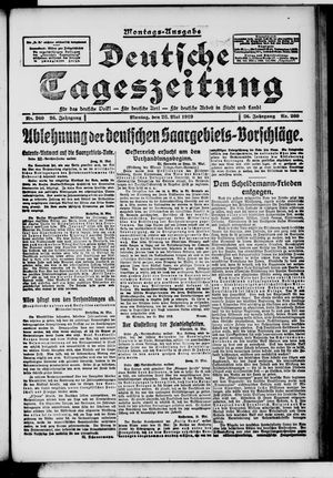 Deutsche Tageszeitung vom 26.05.1919