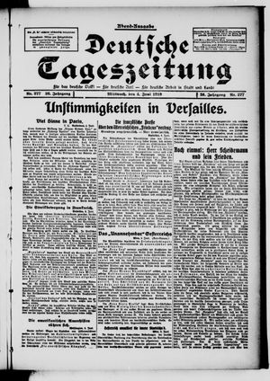 Deutsche Tageszeitung vom 04.06.1919