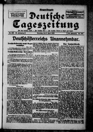 Deutsche Tageszeitung on Jun 8, 1919