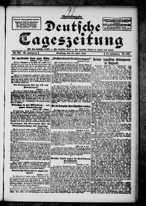 Deutsche Tageszeitung vom 10.06.1919