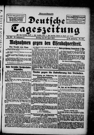 Deutsche Tageszeitung on Jun 27, 1919