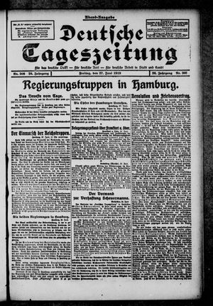 Deutsche Tageszeitung on Jun 27, 1919