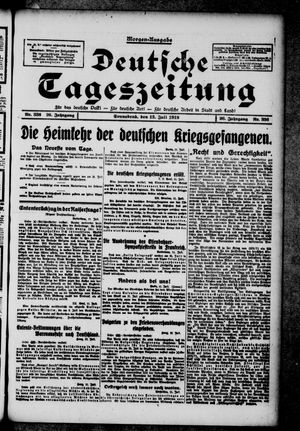 Deutsche Tageszeitung on Jul 12, 1919