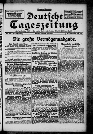 Deutsche Tageszeitung vom 13.07.1919