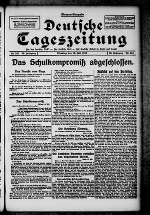 Deutsche Tageszeitung on Jul 15, 1919