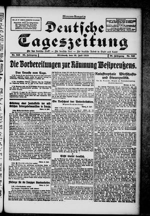Deutsche Tageszeitung on Jul 16, 1919