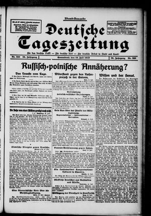 Deutsche Tageszeitung vom 19.07.1919