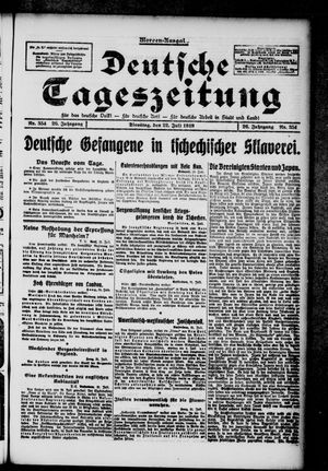 Deutsche Tageszeitung on Jul 22, 1919
