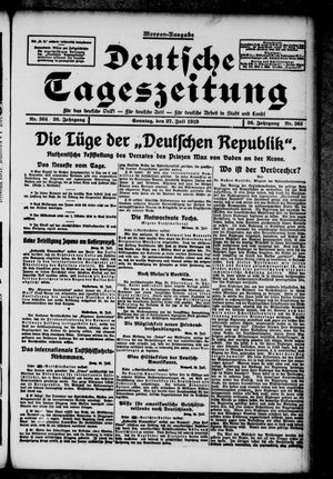 Deutsche Tageszeitung on Jul 27, 1919