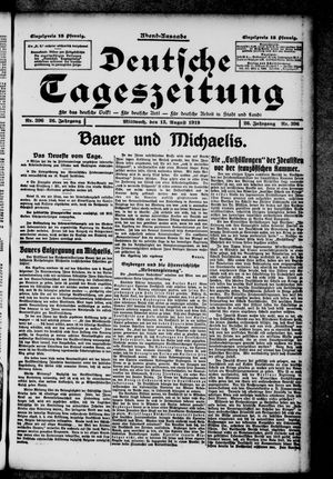 Deutsche Tageszeitung vom 13.08.1919