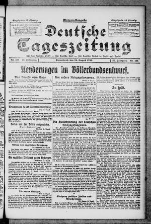 Deutsche Tageszeitung vom 16.08.1919