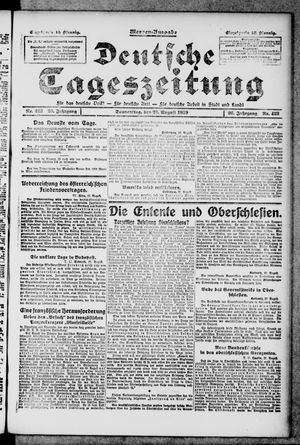 Deutsche Tageszeitung vom 28.08.1919
