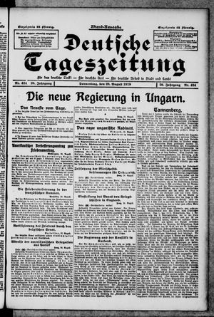 Deutsche Tageszeitung vom 28.08.1919