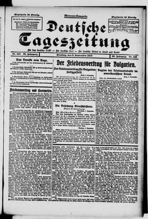 Deutsche Tageszeitung vom 09.09.1919