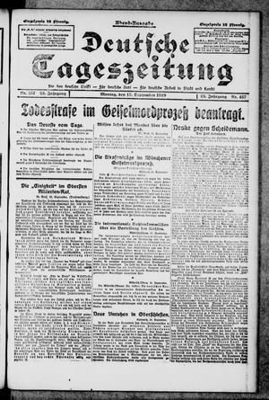 Deutsche Tageszeitung on Sep 15, 1919