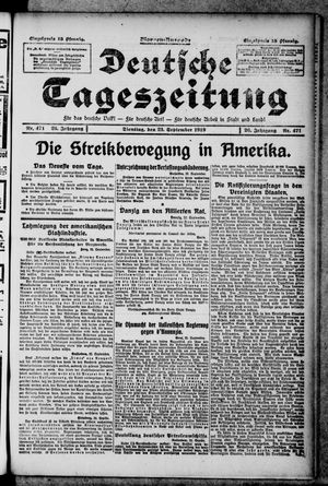 Deutsche Tageszeitung on Sep 23, 1919