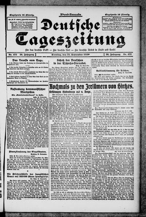 Deutsche Tageszeitung on Sep 23, 1919