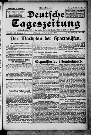 Deutsche Tageszeitung vom 24.09.1919