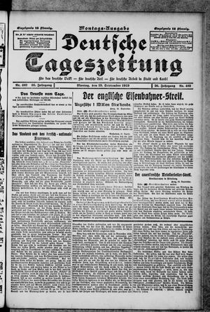 Deutsche Tageszeitung vom 29.09.1919