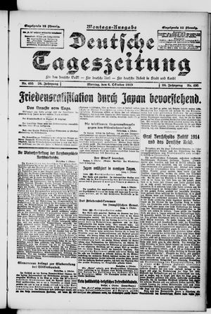 Deutsche Tageszeitung vom 06.10.1919