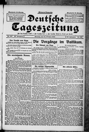Deutsche Tageszeitung on Oct 12, 1919