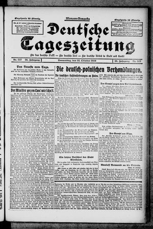 Deutsche Tageszeitung vom 23.10.1919