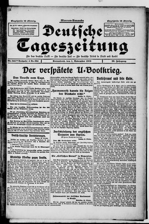Deutsche Tageszeitung on Nov 1, 1919