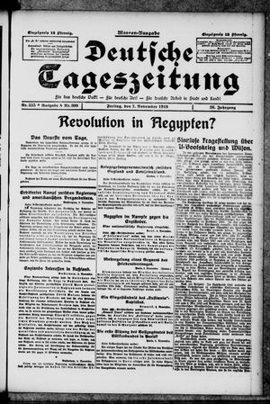 Deutsche Tageszeitung vom 07.11.1919