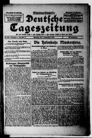 Deutsche Tageszeitung vom 01.12.1919
