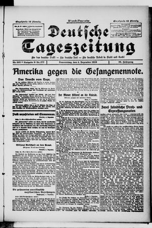 Deutsche Tageszeitung on Dec 4, 1919