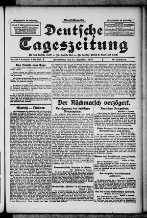 Deutsche Tageszeitung on Dec 11, 1919